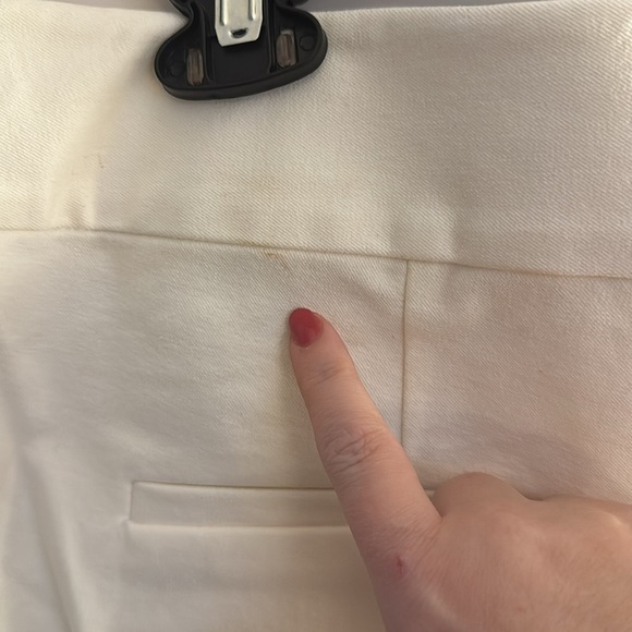 Derek Lam 10 Crosby Maeve Slit Hem Soft White Pants NWOT Size 18 Designer - Picture 11 of 11